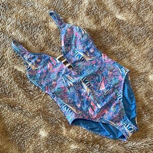 Lilly pulitzer jaspen plunge bathing suit